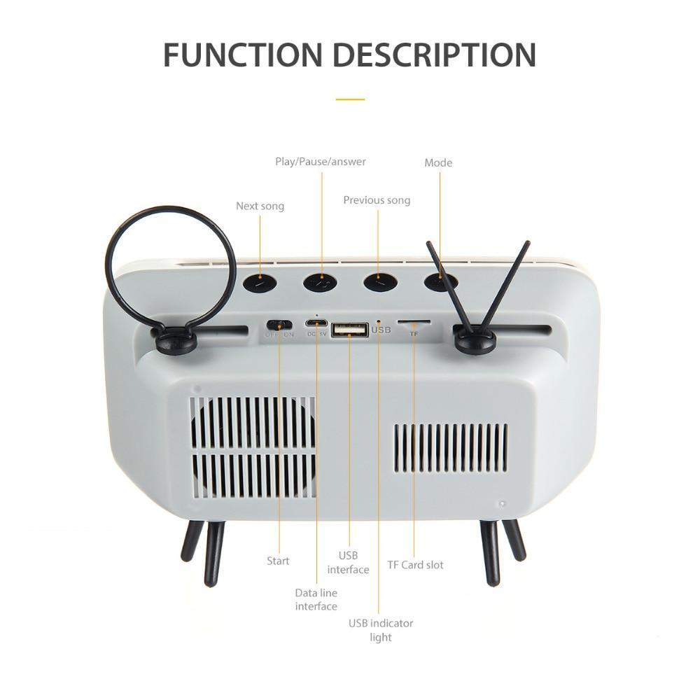 Retro TV Style Wireless Bluetooth Speaker