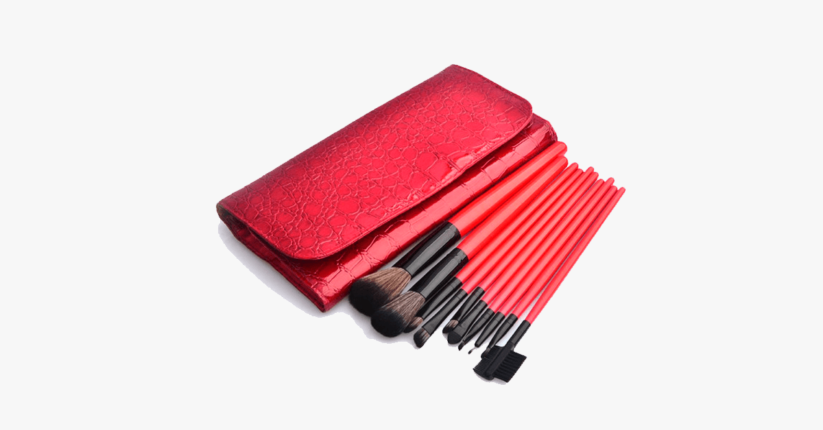 10 Piece Crimson Brush Set – Makeup Blending Gets Better Than Before