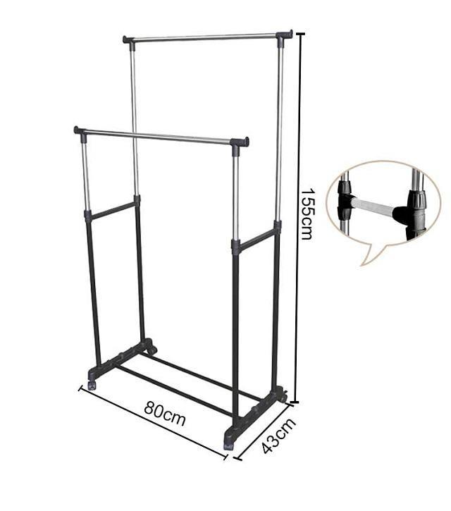 Folding Horse Hanger Drying Racks with Shoes Rack