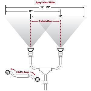 Fast Spray Twin Head Spray Extension