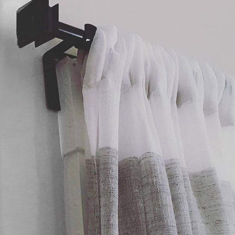 Double Curtain Rod Holder