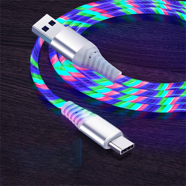 Fast Charging Luminous Flow USB Cable