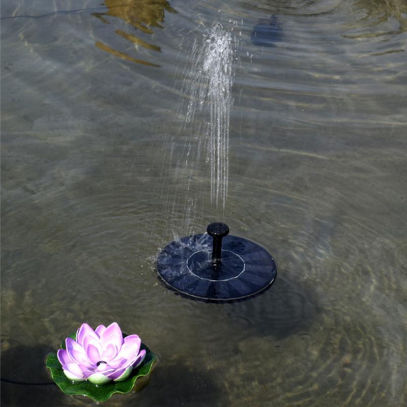 Solar Powered Floating Fountain