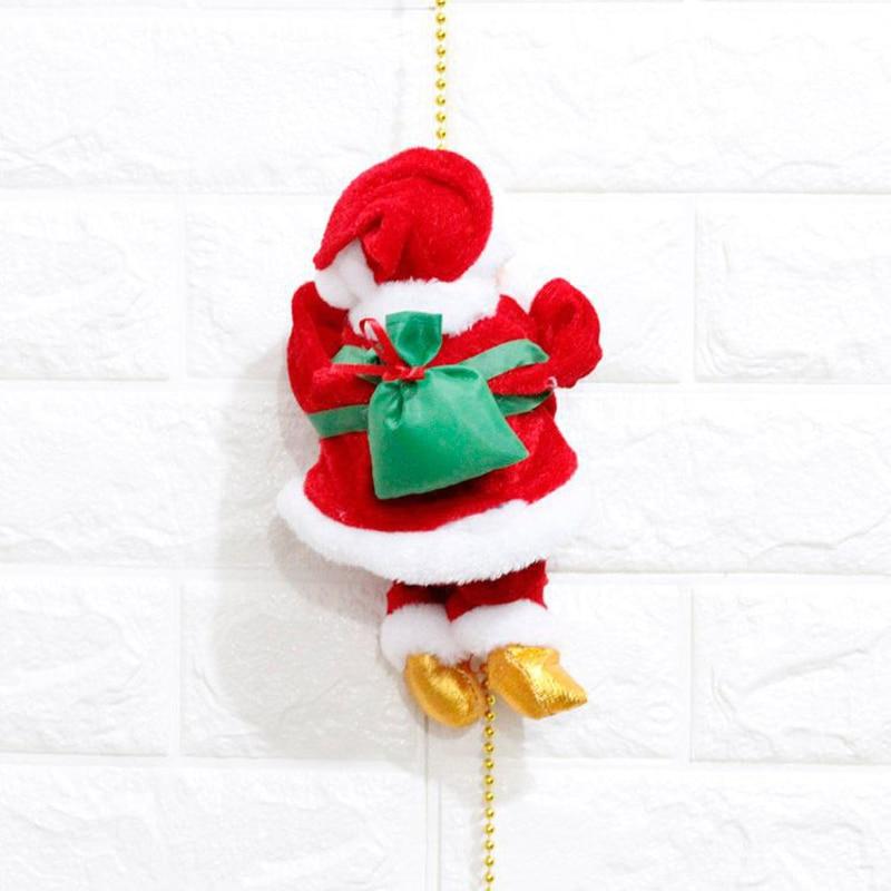 Climbing Santa Claus Christmas Ornament