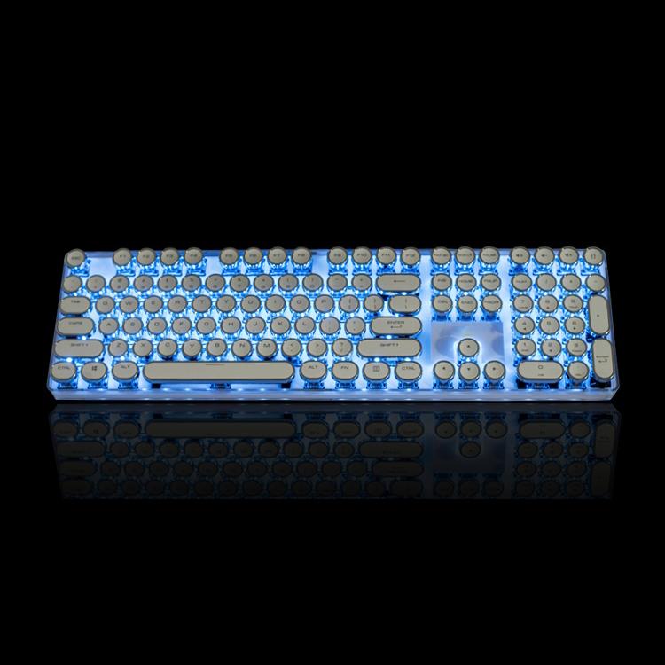 Retro Typewriter Keyboard Keycaps, White