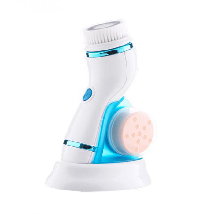 Facial Cleansing Brush With Changeable Heads & Stand