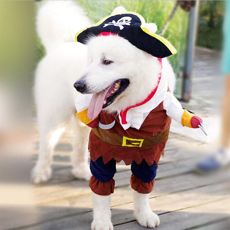 Funny Cat Costume Pirate Suit Corsair
