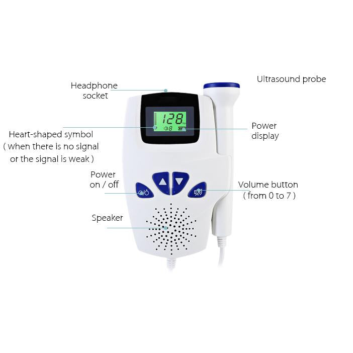 Portable Pocket Fetal Doppler