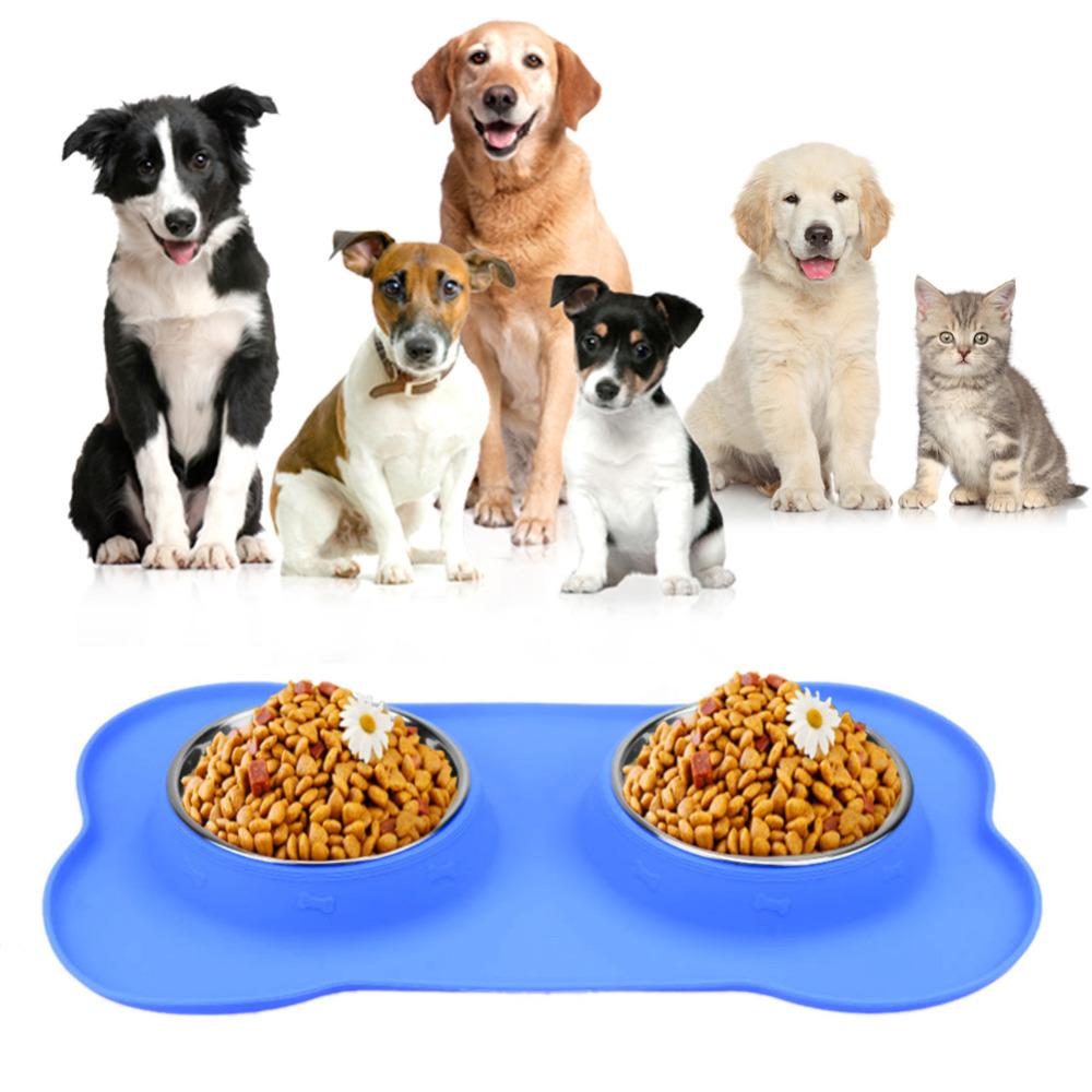 No Spill Silicone Pet Feeder Bowl