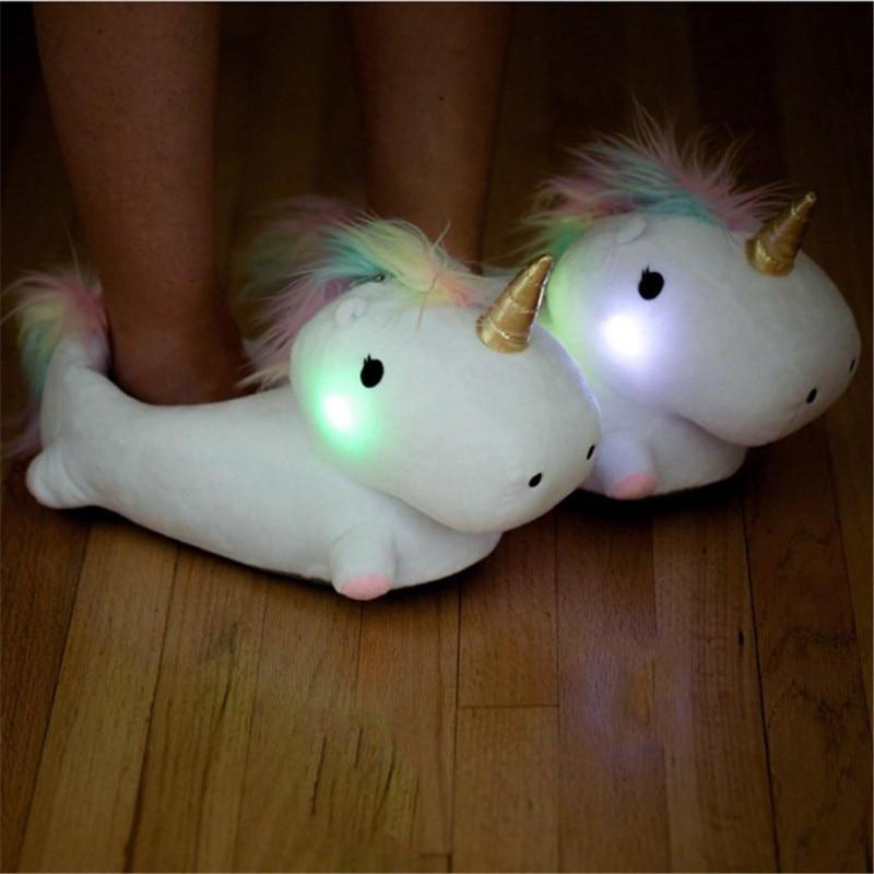 Light Up Unicorn Slippers