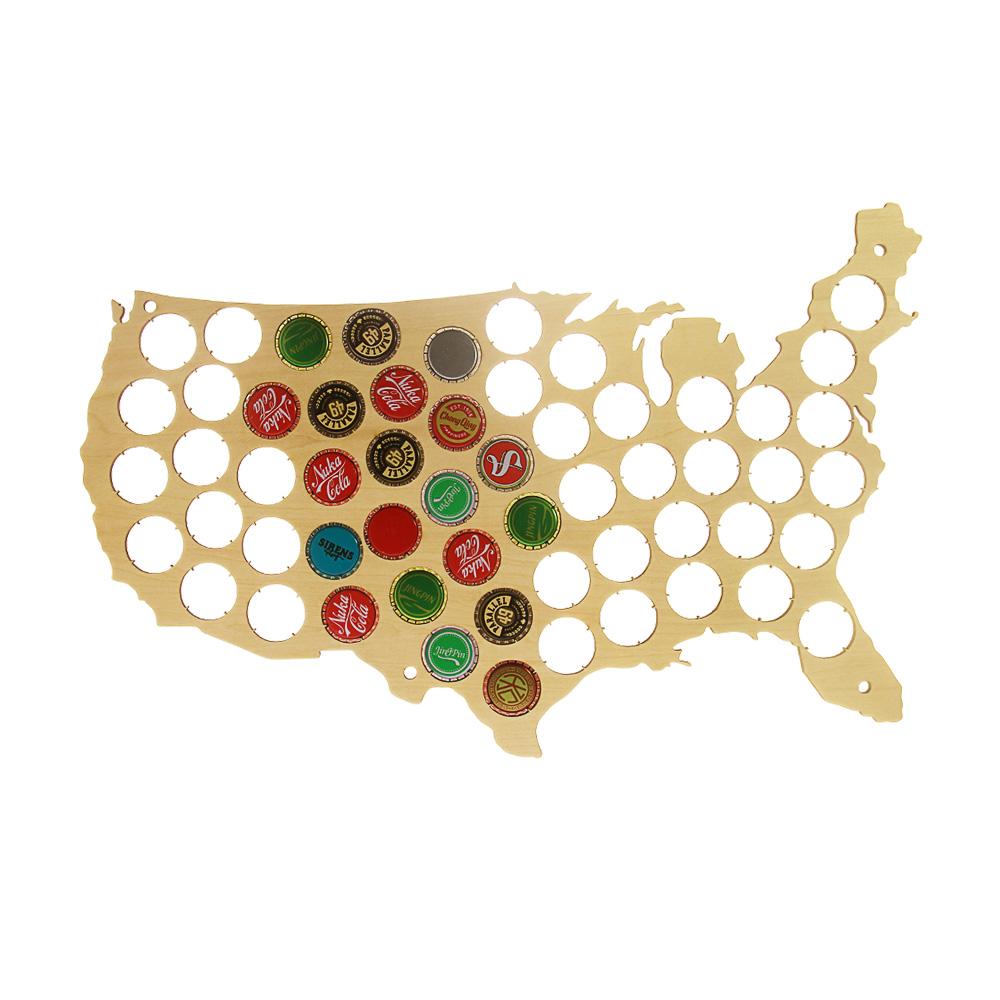 Beer Bottle Cap Map