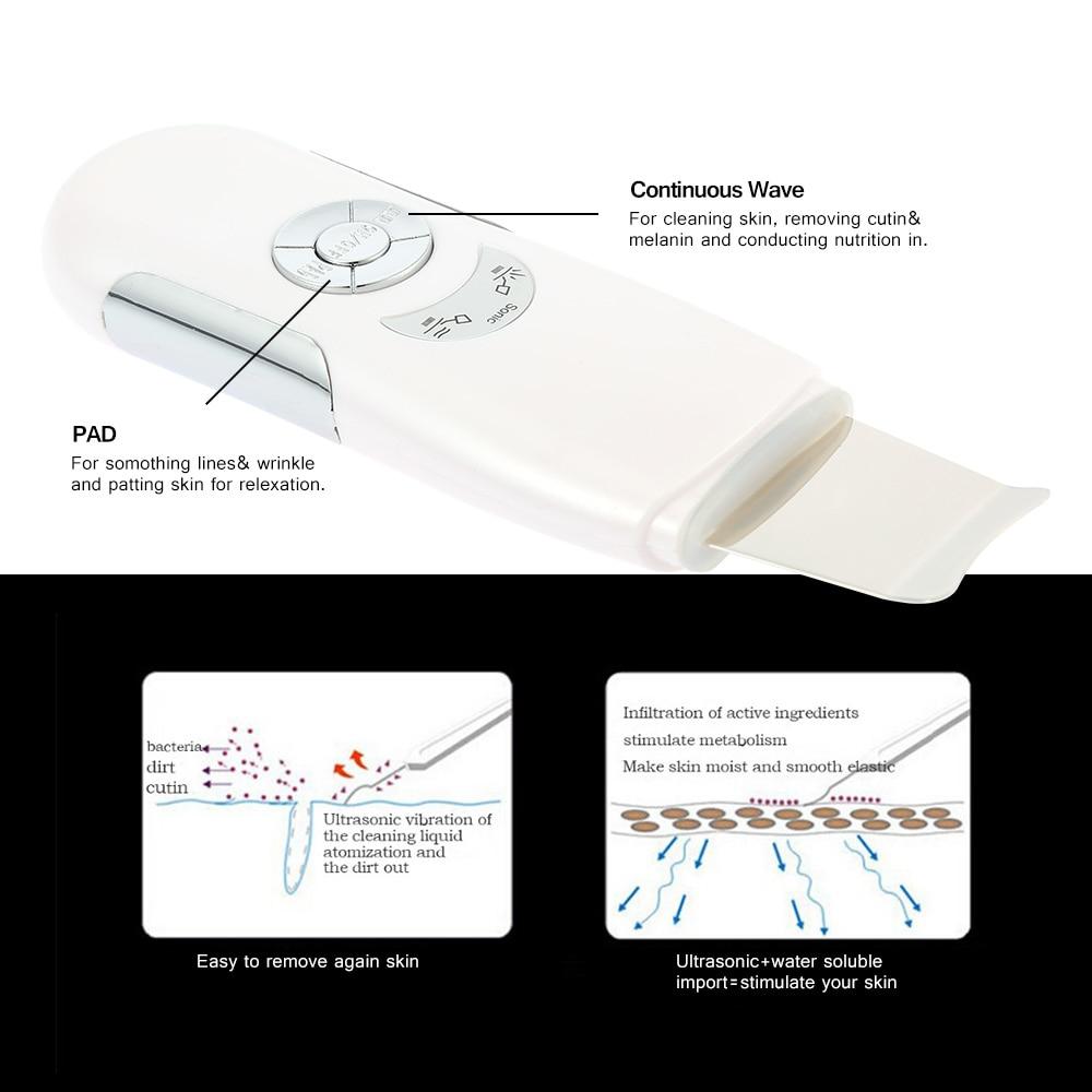 Ultrasonic Face Skin Scrubber