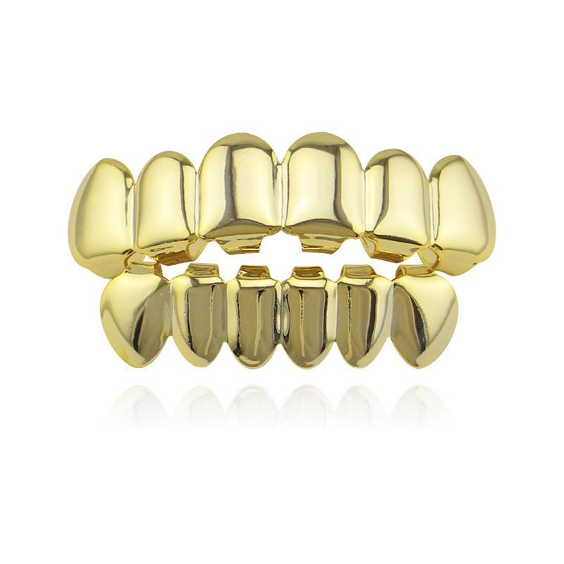 Gold Teeth Grillz - Top & Bottom