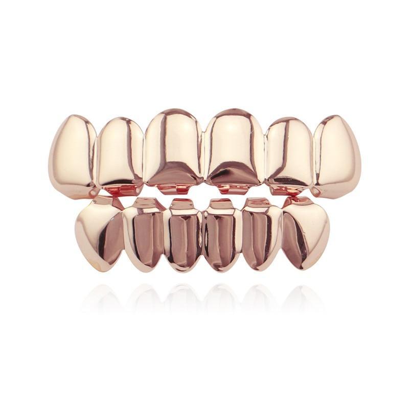 Gold Teeth Grillz - Top & Bottom