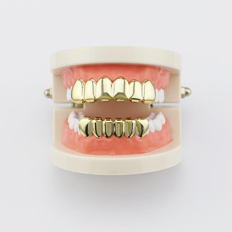Gold Teeth Grillz - Top & Bottom