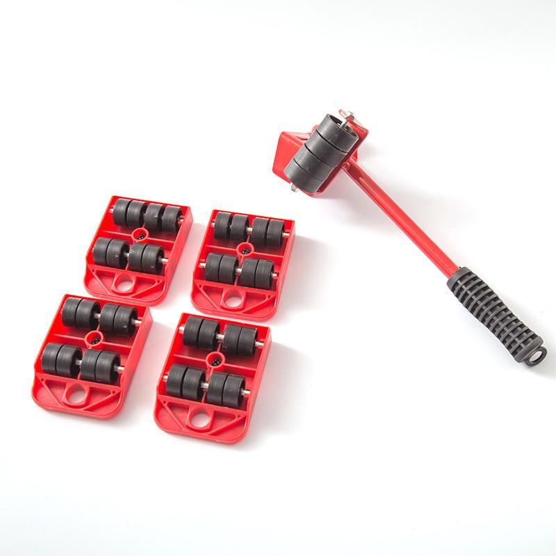 4 PC Rollers & 1PC Heavy Furniture Mover Transport Set