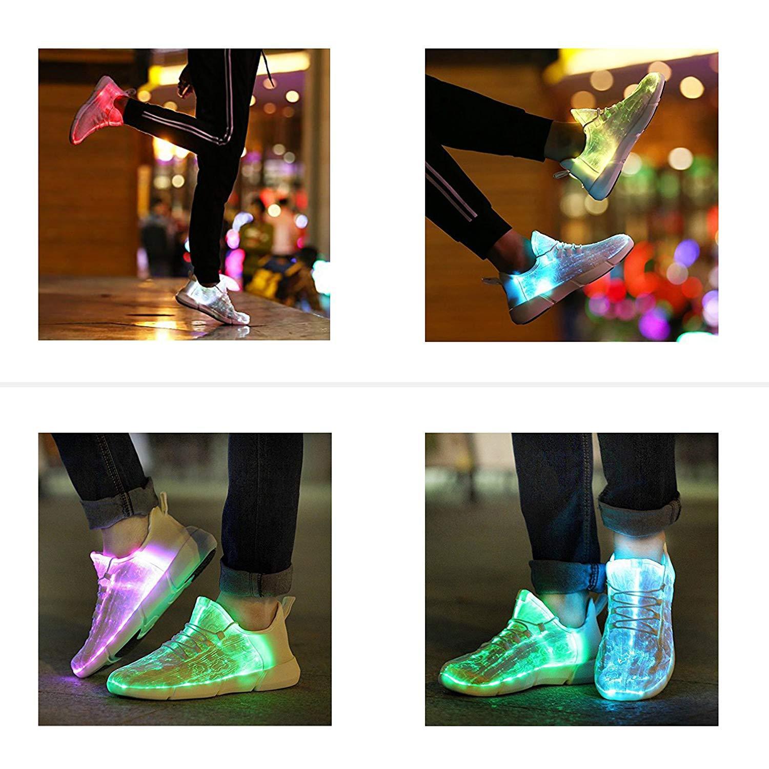 Light Up Optical Fiber Sneakers
