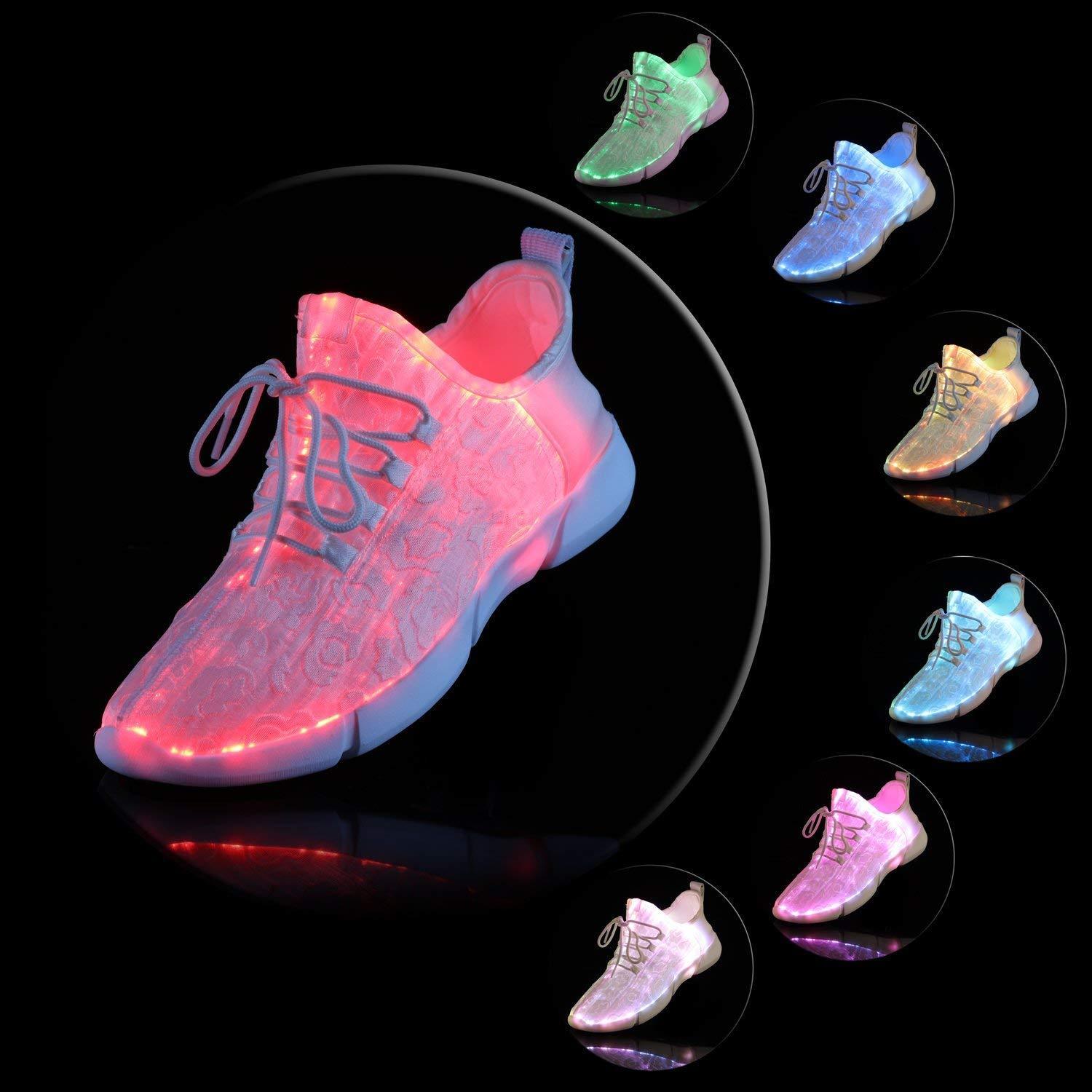 Light Up Optical Fiber Sneakers