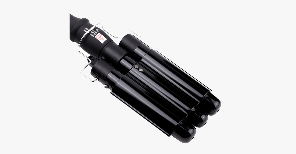 Salon Quality Triple Barrel Curling Iron, Perfect Fast Curls Deep Waves