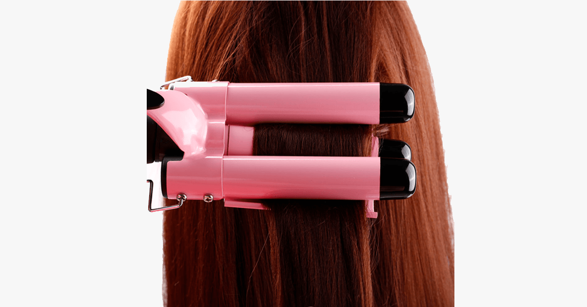 Salon Quality Triple Barrel Curling Iron, Perfect Fast Curls Deep Waves