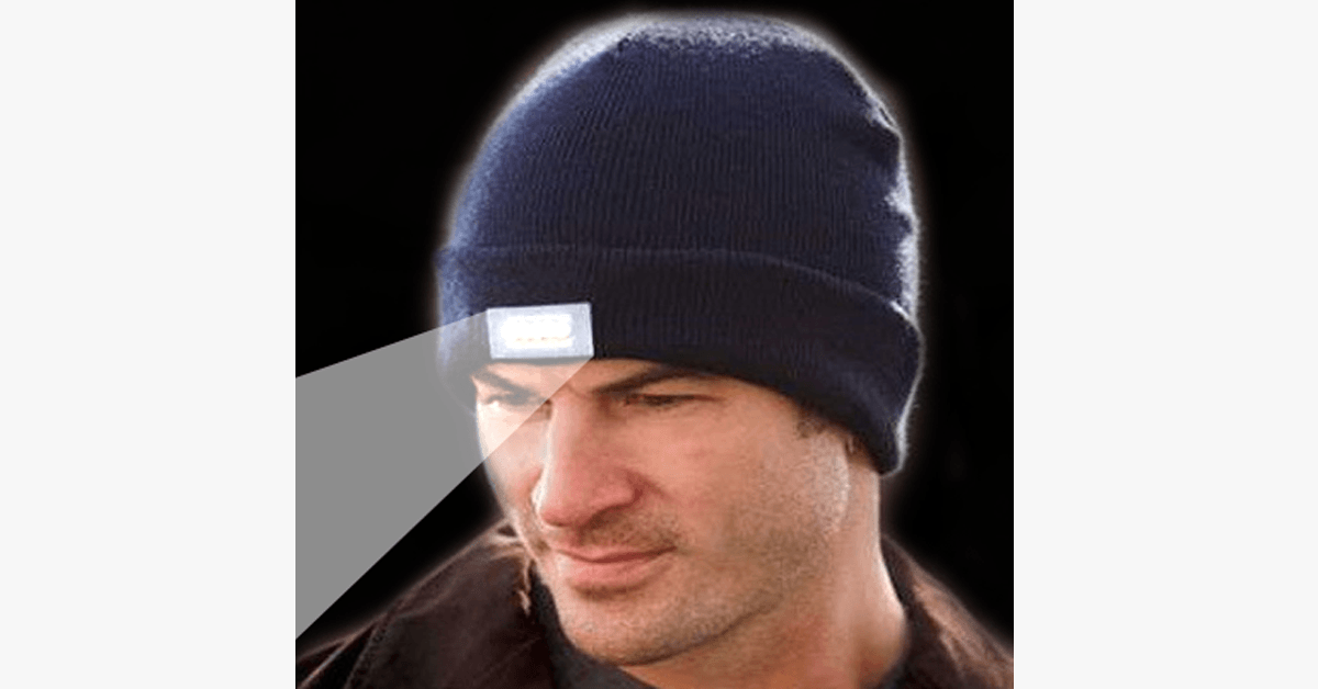 LED Flash Beanie – Take Your Flashlight Everywhere You Go!
