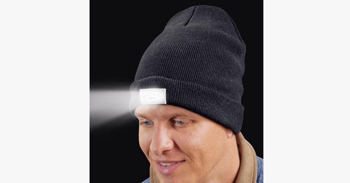 LED Flash Beanie – Take Your Flashlight Everywhere You Go!