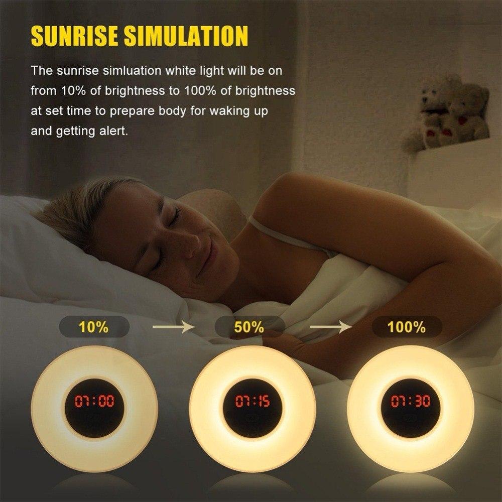 Sunrise Simulation Digital Alarm Clock