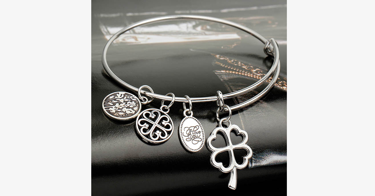 Love and Luck Enchanting Charm Bangle