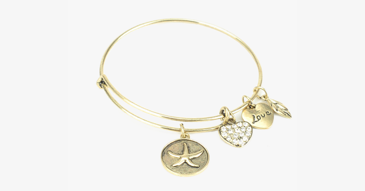 Lucky Star Charm Bangle