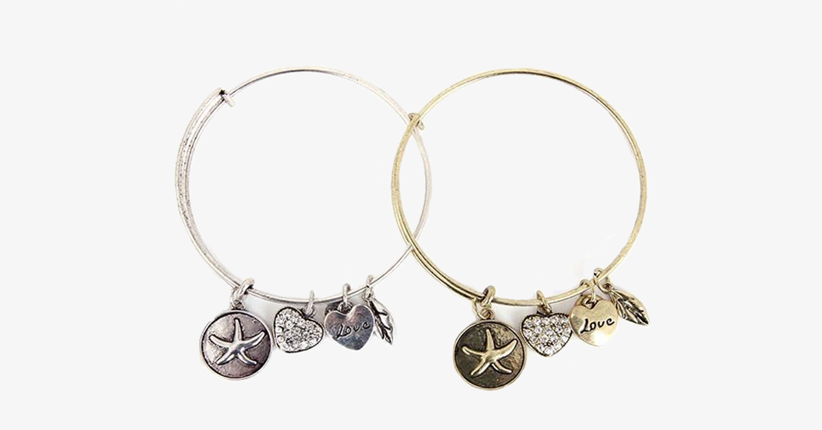 Lucky Star Charm Bangle