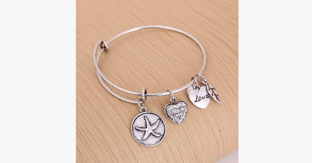Lucky Star Charm Bangle