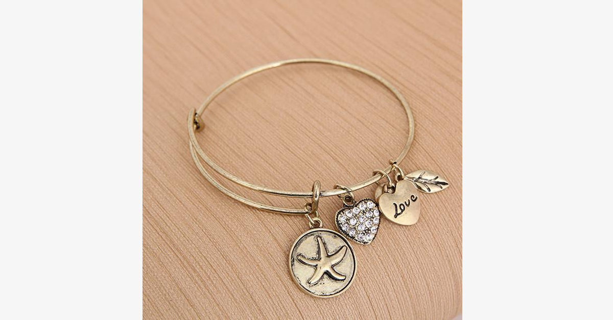 Lucky Star Charm Bangle