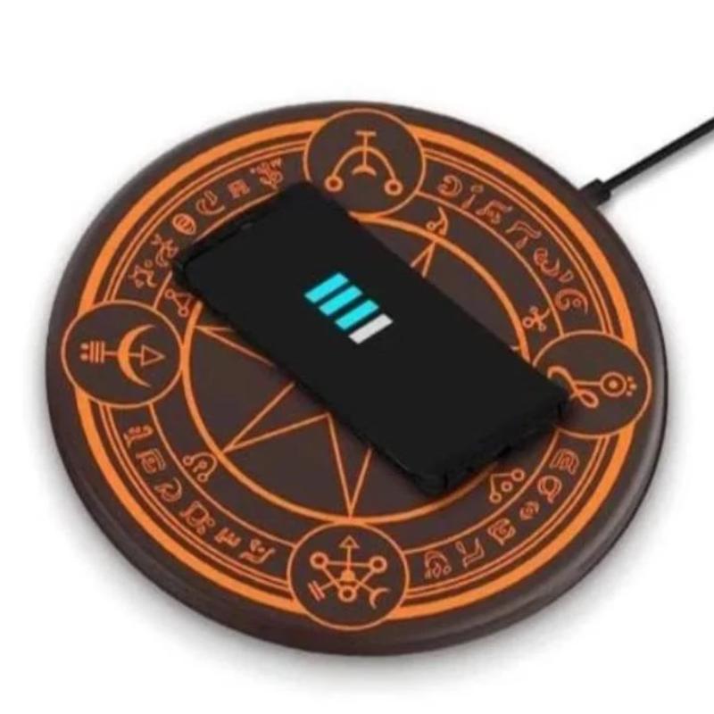 LED Anime Magic Circle Wireless Fast Charger Charging Pad