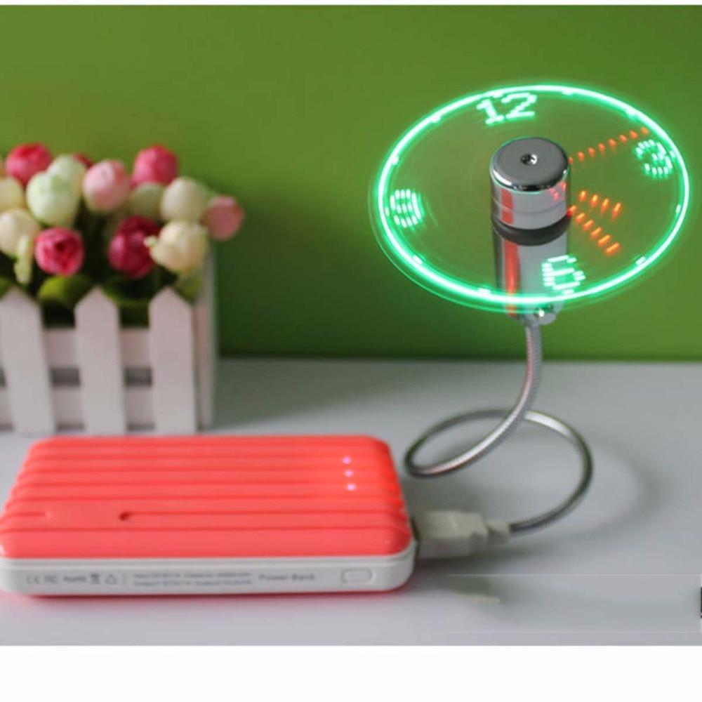 Mini USB Clock Fan