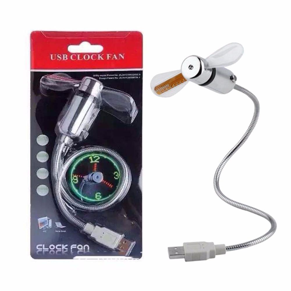 Mini USB Clock Fan