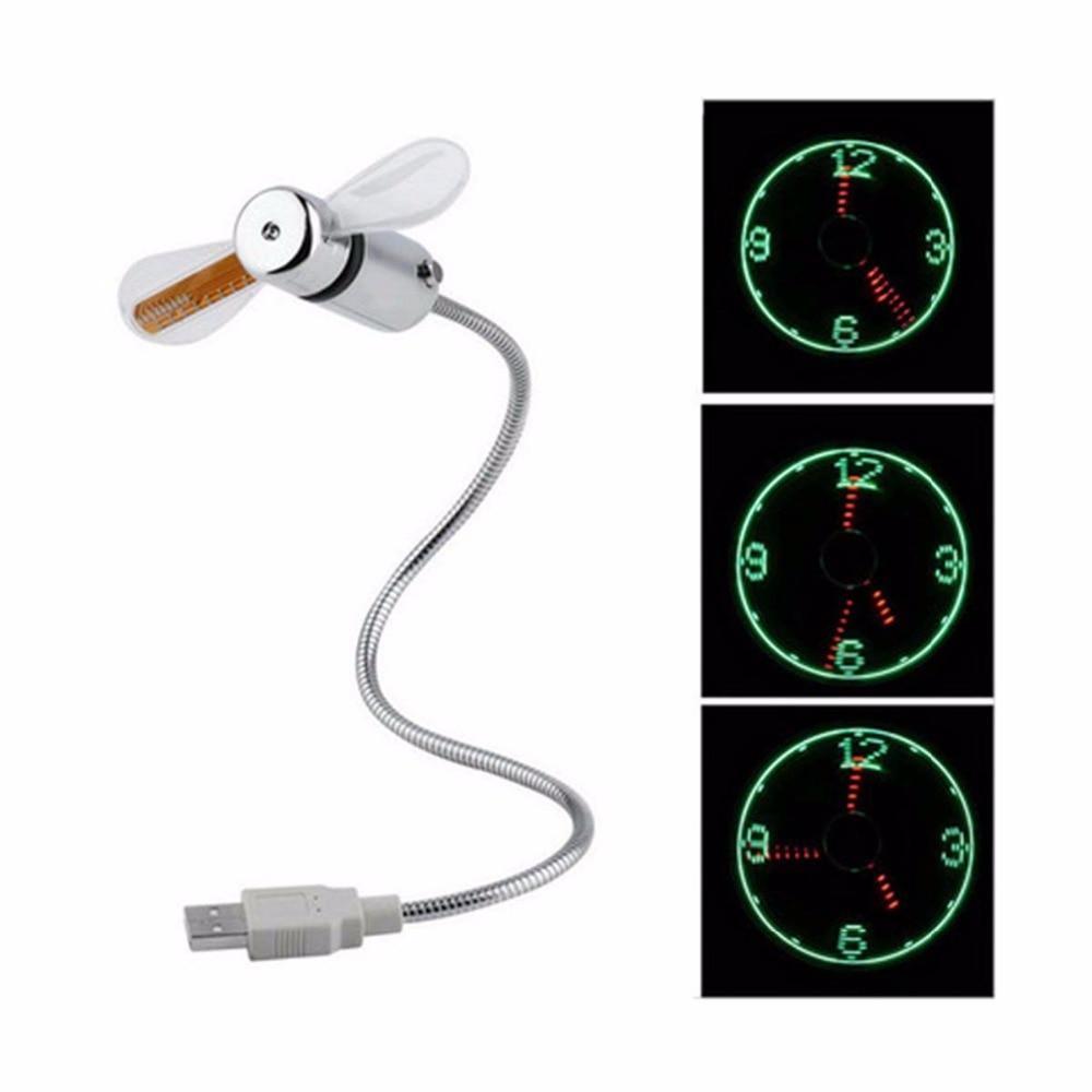 Mini USB Clock Fan