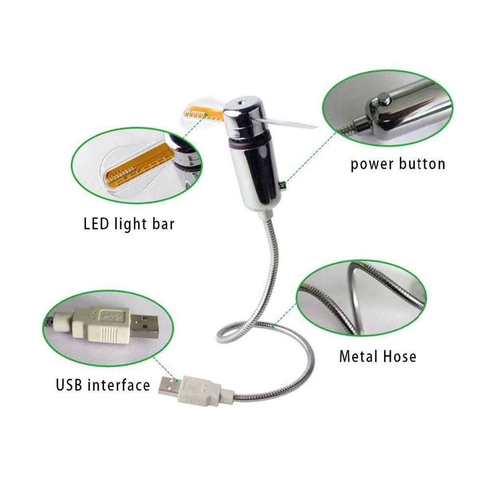 Mini USB Clock Fan