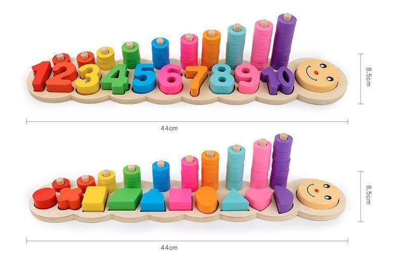 Kids Counting And Stacking Board