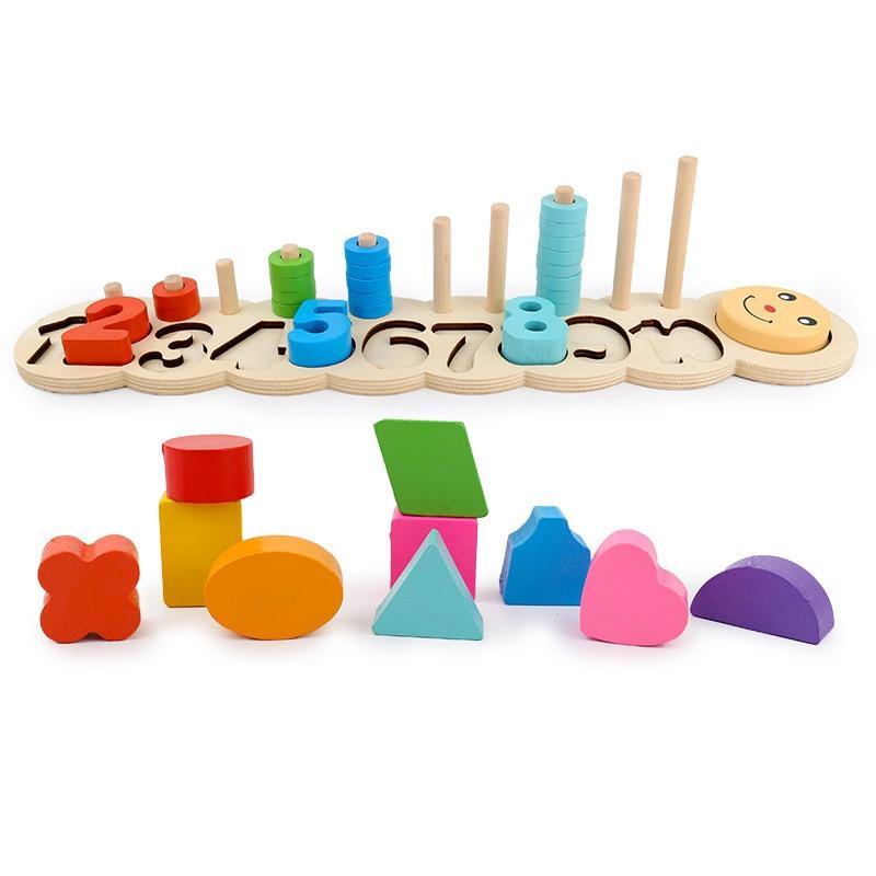 Kids Counting And Stacking Board