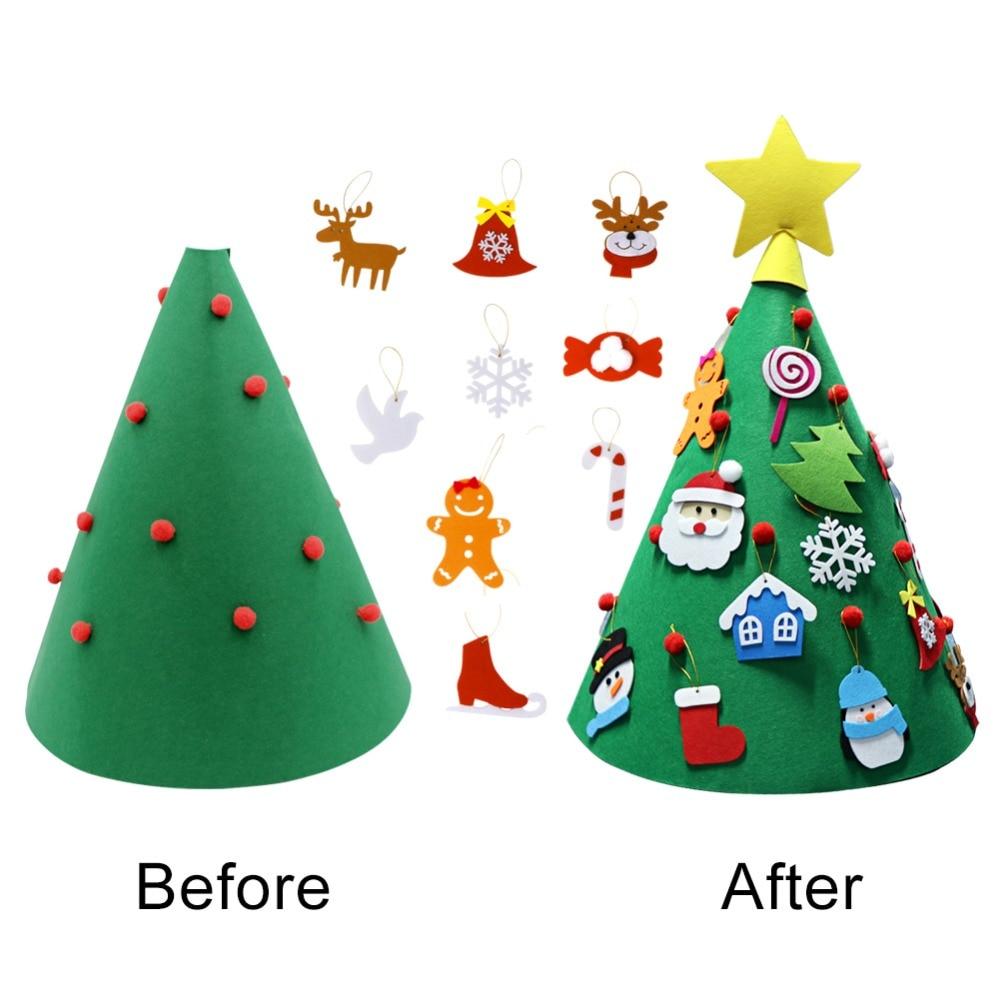 3D DIY Felt Christmas Tree for Kids
