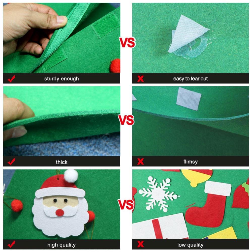 3D DIY Felt Christmas Tree for Kids