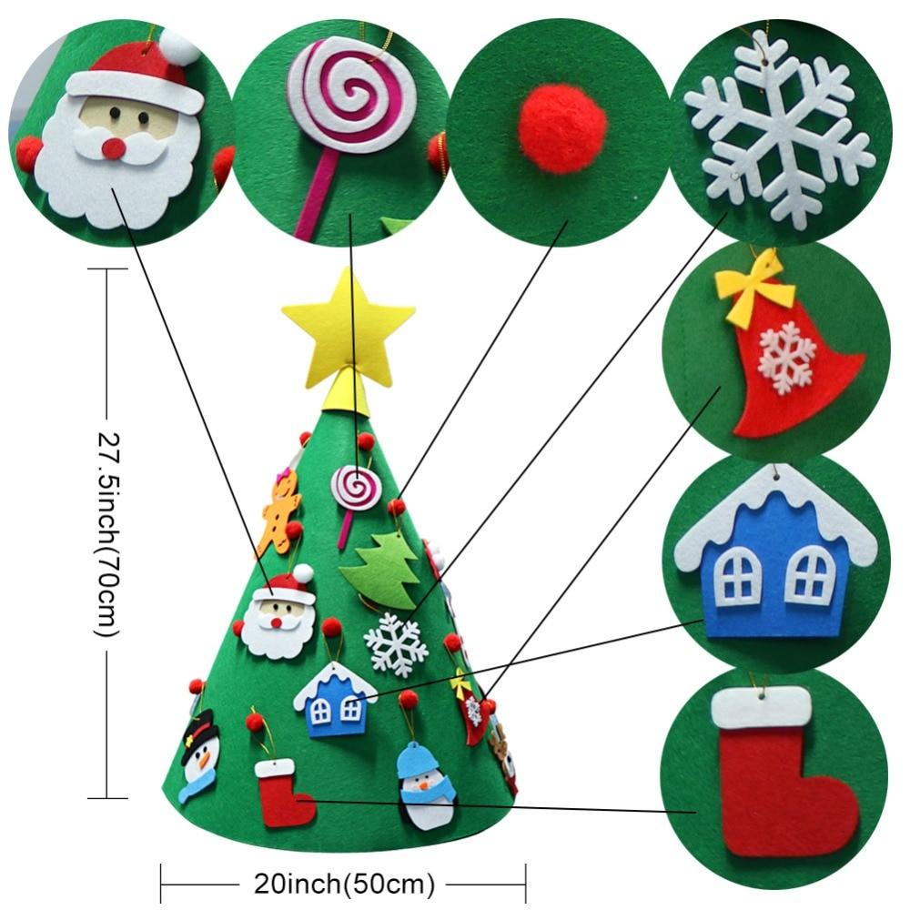 3D DIY Felt Christmas Tree for Kids