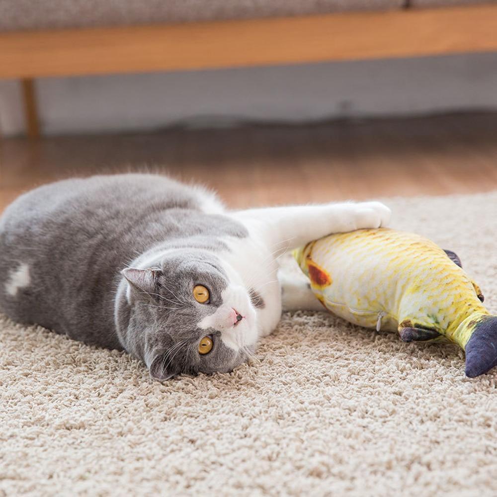 3D Fish Shape Cat Toy