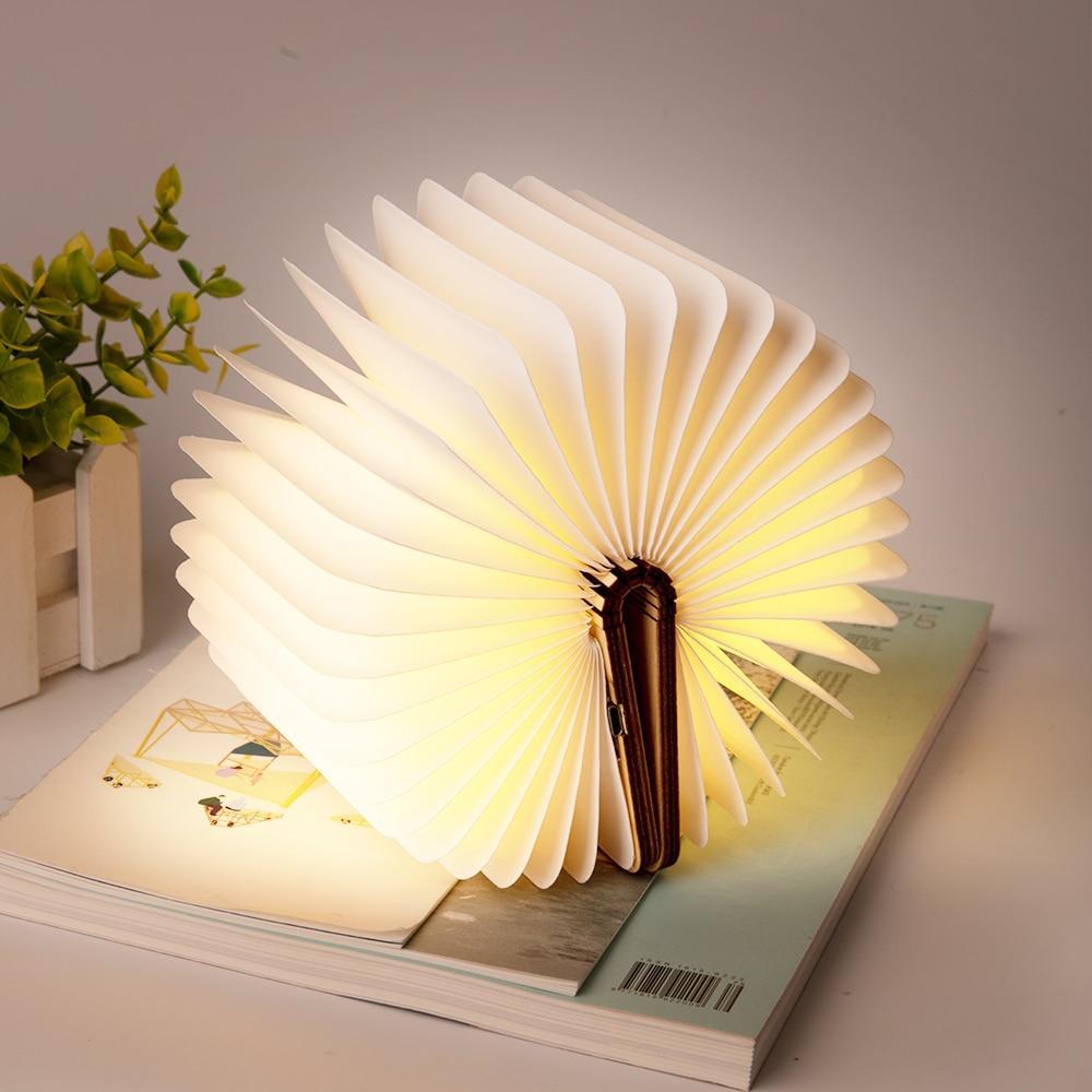 LED Magnetic Wooden Book Lamp