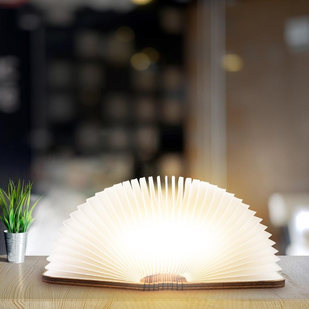LED Magnetic Wooden Book Lamp