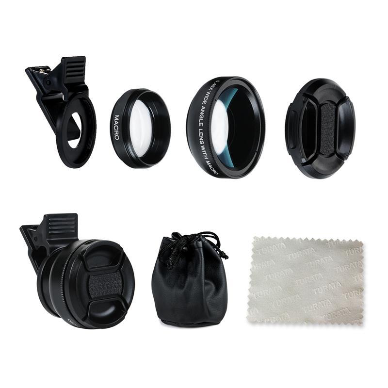 Professional HD Phone Camera Lenses 0.45X Wide Angle 12.5X Macro Lens For iphone