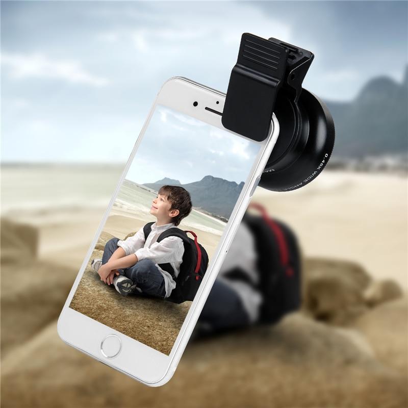 Professional HD Phone Camera Lenses 0.45X Wide Angle 12.5X Macro Lens For iphone