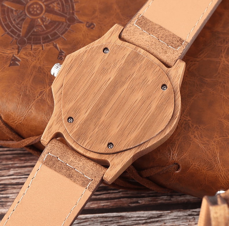 Bamboo Wooden Watch Quartz