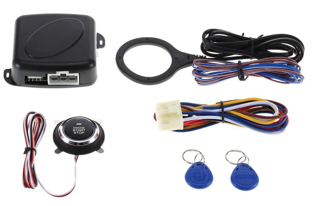 Car Anti-Theft System With Immobilizer Keyless Start Stop