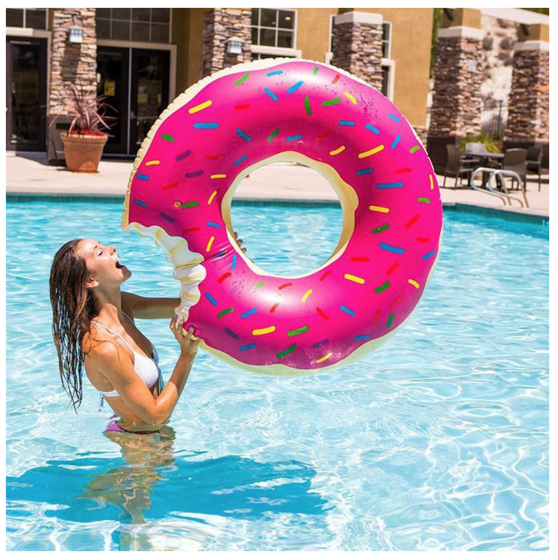 Gigantic Donut Pool Float